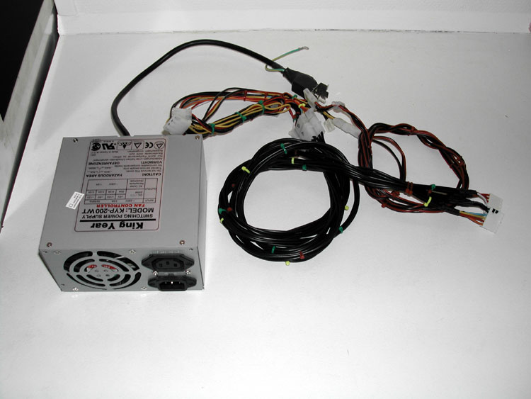 Power supply unit with extended cables