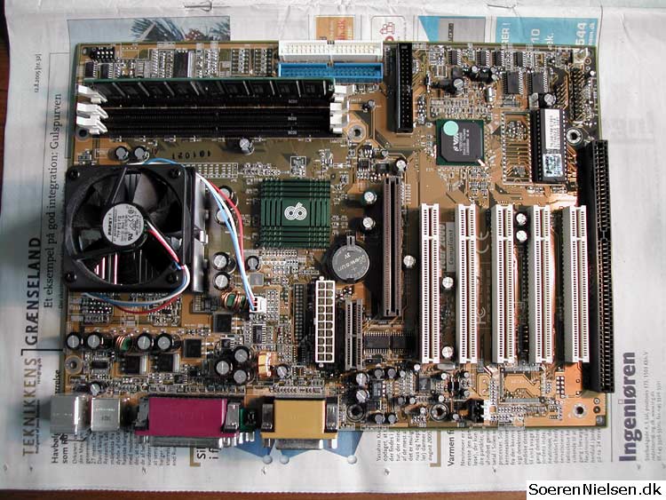 Motherboard before trimmming